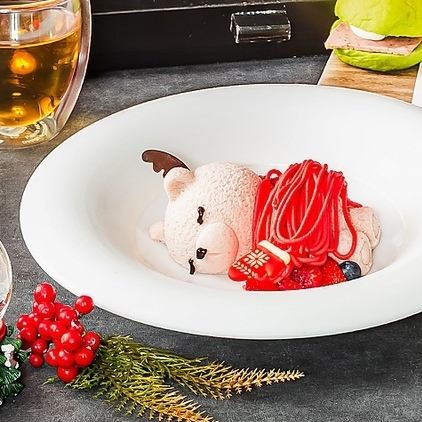 [Noel×AfternoonTea] Sparkling Christmas Afternoon + Favorite Color Bear + Fresh Rose Decoration