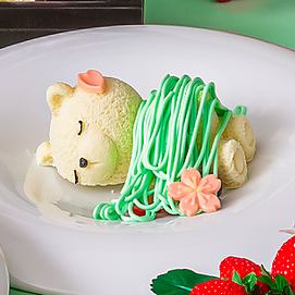 【さくら×AfternoonTea】春爛漫の桜アフタヌーン+推しカラーくまちゃん+生バラ装飾