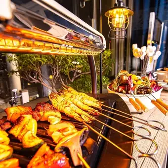 [VIP Private Room with Terrace] Luxury BBQ & Buffet Plan: 14 Dishes + 3 Hours + Free Flow Drinks