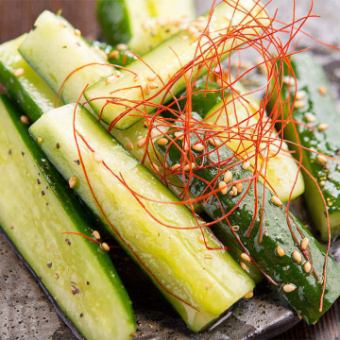Piercing spicy cucumber