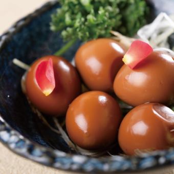 Quail eggs with soy sauce