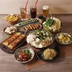 もつ鍋食べ放題　飲み放題込み　5,500円