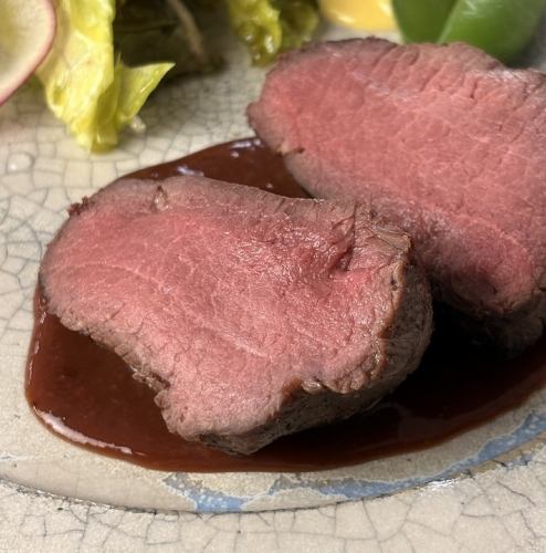 徳島産鹿肉のステーキ