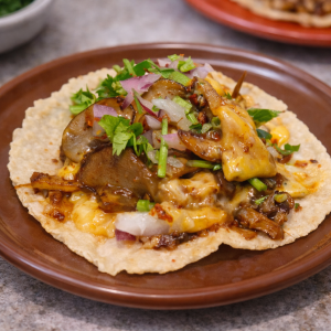 きのこ＆チーズ タコス