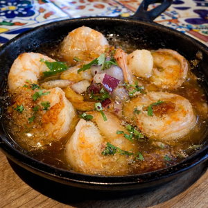 海老のアヒージョ