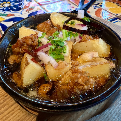 チョリソ＆ポテト アヒージョ