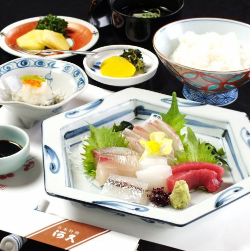 Premium sashimi set meal