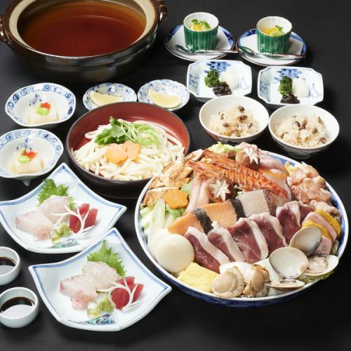 寄せ鍋　コース　(10月ー3月迄)