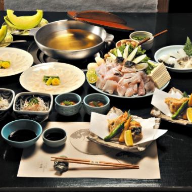 [非常適合紀念日◎今年豪華]虎河豚套餐 -週一 - 16,500日元