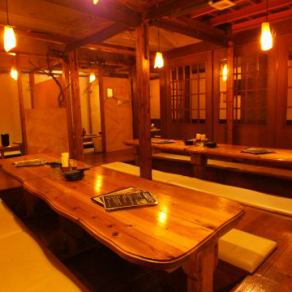 Digging seats for up to 40 people are OK! Ideal for groups such as the New Year's party, welcome and farewell party, cool-down party etc.