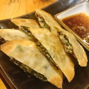 Handmade grilled ravioli dumplings