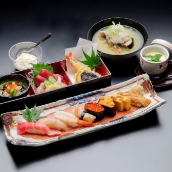 Sushi gozen 7 items 3300 yen