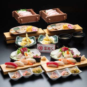 【宴会コース5000円(税込)】岩船豚せいろ蒸し・握り5貫など料理全7品&2H飲み放題付