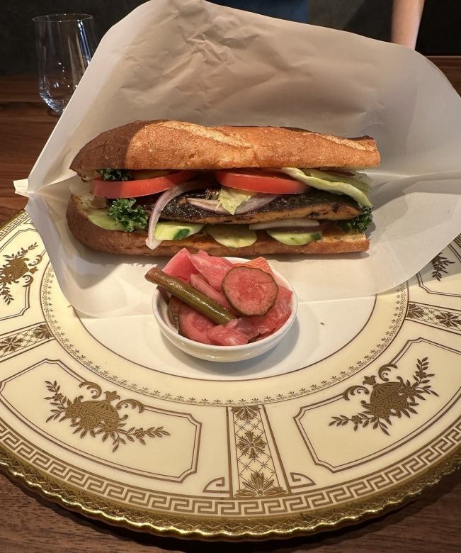 Mackerel sandwich