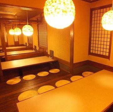 Private room digging Otatsu that can be used up to 30 people ♪ There is no doubt that it will be exciting with delicious food and sake!