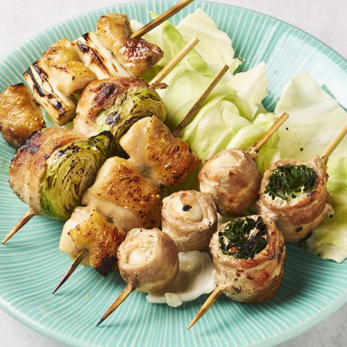 5 skewers of your choice