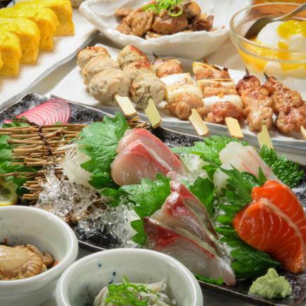 Perfect for various parties! Includes 120 minutes of all-you-can-drink, including draft beer. Perfect for energy. [Mikuni Sakaba Four Seasons Banquet Course] 4,000 yen