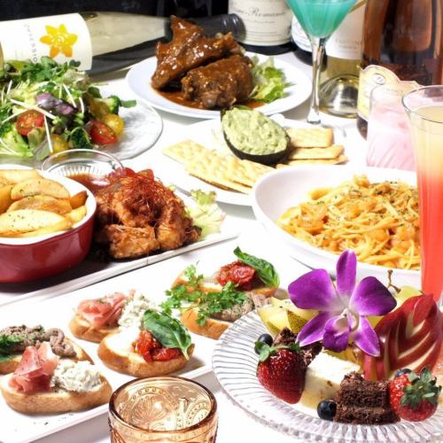 Girls' party welcome plan! Prix fixe where you can choose what you like♪ 3,500 yen 2.5 hours all-you-can-drink course (7 dishes)