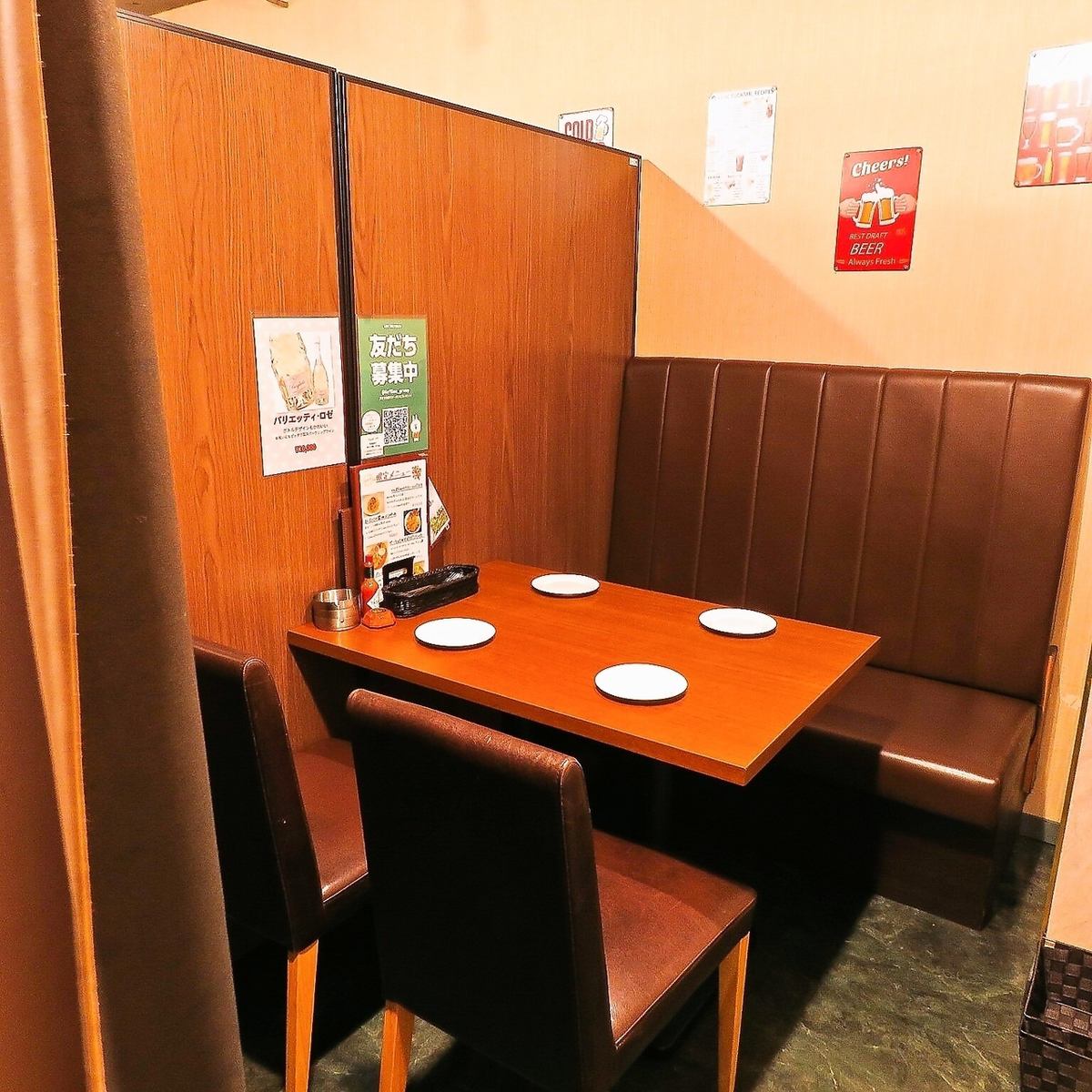 Fully equipped with private rooms that can be used by even 2 people ◎ Perfect for girls' night out or dates ♪
