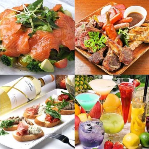 [Seafood, meat, fruit, pizza, cheese, etc.] We offer a wide variety of carefully selected a la carte items!