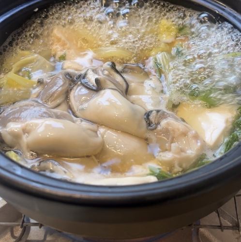 牡蠣鍋セット+飲み放題付き