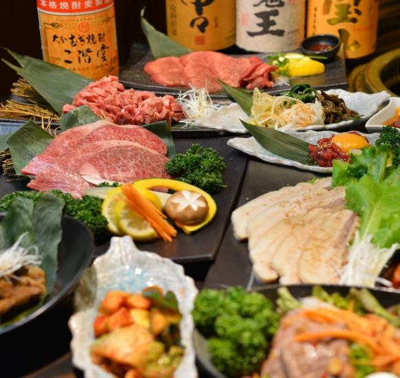 Enjoy delicious meat with all-you-can-drink included♪ Be sure to try Kakuo's Yakiniku♪♪