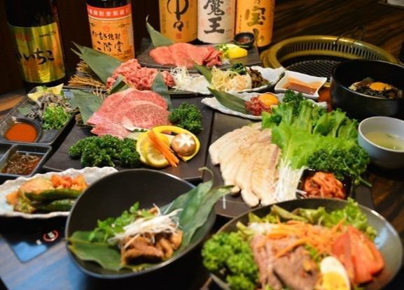 [All 8 dishes] Start here ♪ A course where you can easily enjoy Kakuo's yakiniku ♪