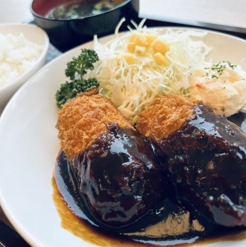 蟹肉奶油炸丸子套餐