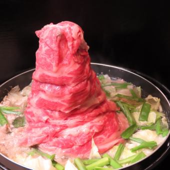 【含120分鐘暢飲】火鍋套餐（壽喜燒或涮涮鍋）任選其一，共5道菜，6000日元