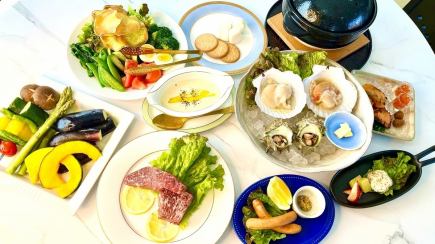 テラス小田原自慢の全12品 足柄牛ステーキなど<至高のフルコースプラン>