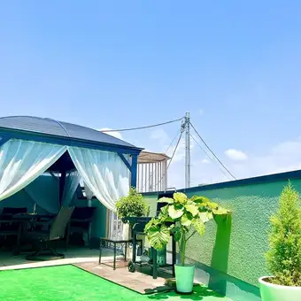 [Bring Your Own Food & Drinks - Private Terrace Rental Plan] Enjoy exclusive use of both the BBQ terrace area and the air-conditioned indoor lounge!