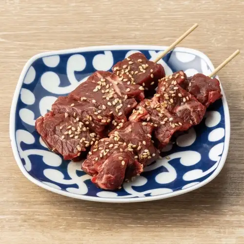Beef skirt steak skewers