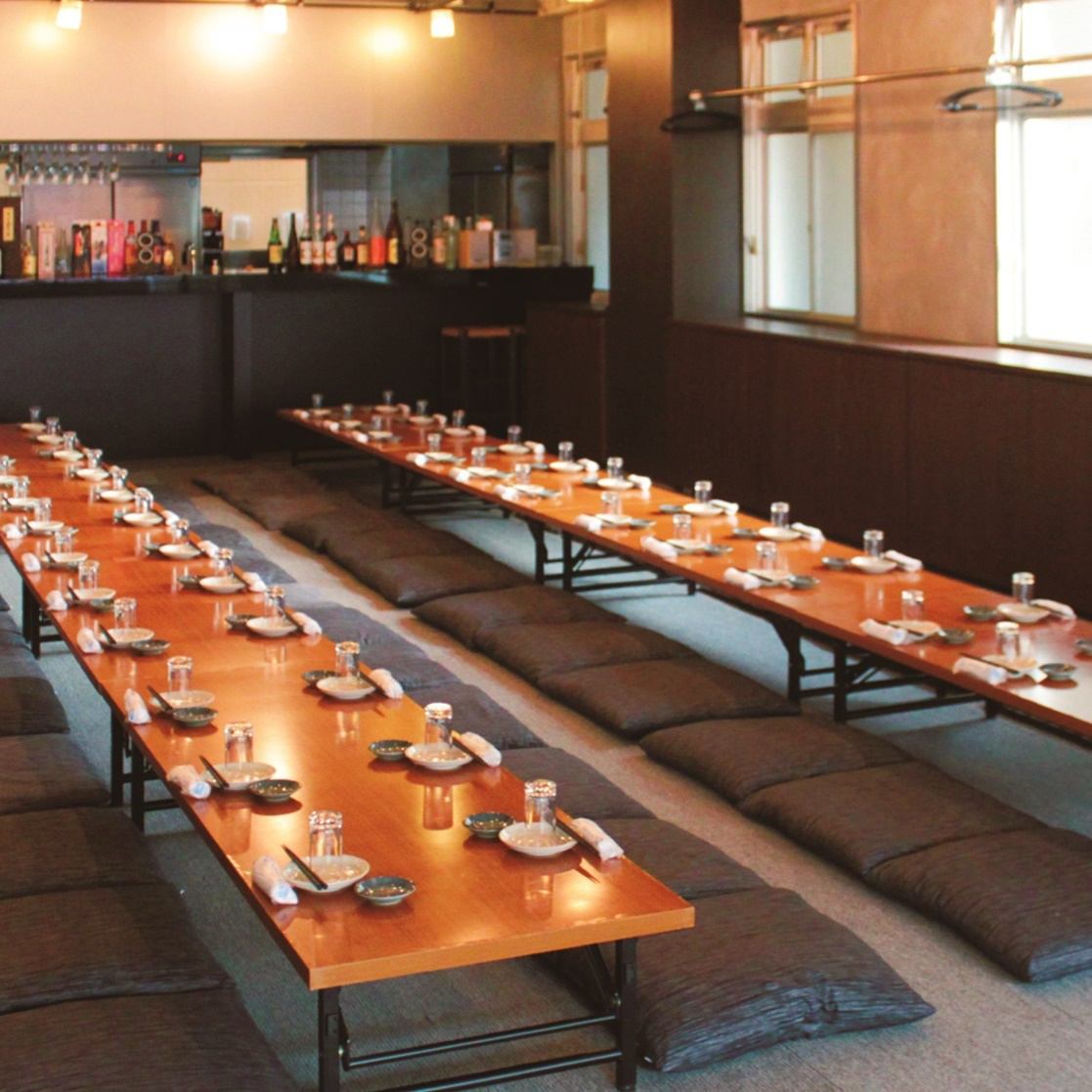 Large banquets are also welcome! Private reservations are possible for 25 to 60 people.