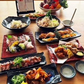 2小时无限畅饮的「标准套餐」包含11种菜品5,000日元～4,500日元（含税）！