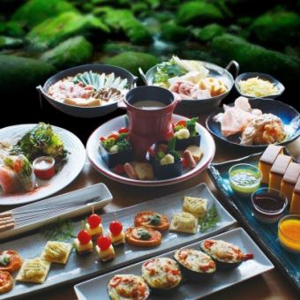 ☆『女子会コース』5000円→4500円(税込)飲み放題付(ご予約の備考欄でお鍋を必ずご指定ください)