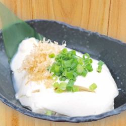 Homemade chicken broth tofu