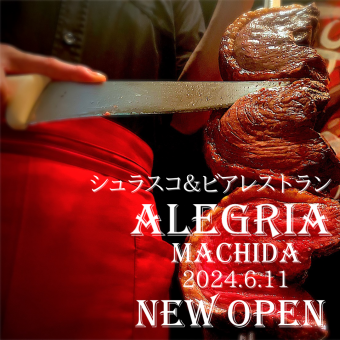 OPEN２周年食べ放題プラン★20種シュラスコ食べ放題&サイドメニュー2品120分5,280円→4,500円