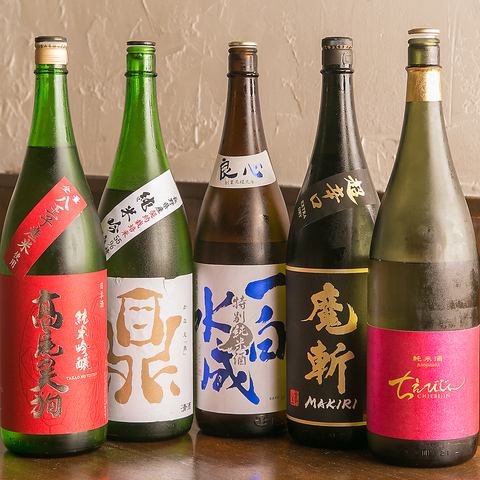大人気の日本酒を始め、定番ドリンクご用意しております