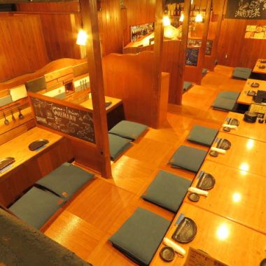 It can accommodate up to 22 people! It is a horigotatsu seat where you can relax and take your time.