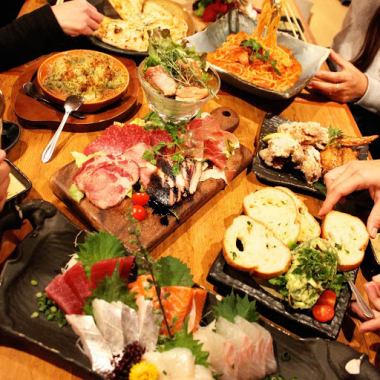 Waimaru's courses are amazing! Courses with all-you-can-drink for 3 hours start at 3,500 JPY!