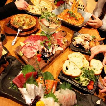 We guarantee you will be satisfied and full! ●Full Course● 10 dishes + 3 hours of all-you-can-drink for 4,500 yen