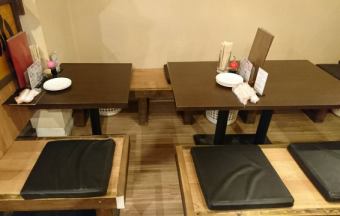 Table seats that can be used for various numbers of people and scenes!