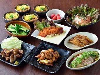鸟藏的经典！【Tsubasa套餐】10道菜品，含2小时无限畅饮3,500日元