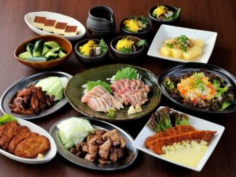 【可享用大和鸡的丰套餐】10道菜品含2小时无限畅饮4,000日元
