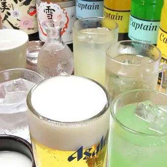 暢飲套餐(單點):2200日圓(不含生啤酒1500日圓)