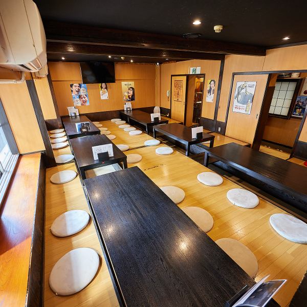 [2nd floor seating with sunken kotatsu] We have 8 seats on 4-seater sunken kotatsu.When reserved for private use, it can accommodate up to 40 people.Please make a reservation for large groups such as company banquets and reunions.