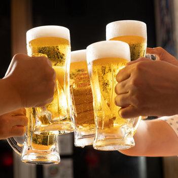 ◆Draft beer included!◆All-you-can-drink course