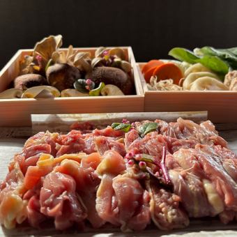 Yamato Meat and Chicken Hot Pot Set - A delicious Yamato Meat and Chicken hot pot set to savour.