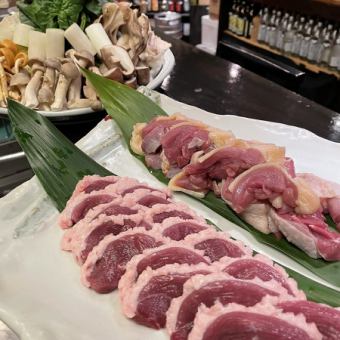 【冬季限定】大和肉鶏×倭鴨コラボ・鍋コース&飲み放題付き