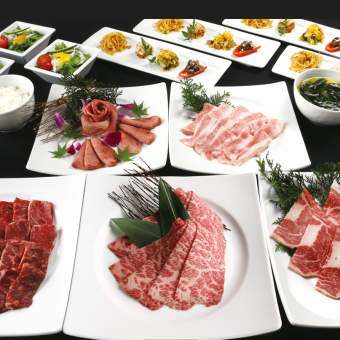 【輝(かがやき)コース】塩タン・天壇ロース(リブロイン)・肩ロースなど全10品 5000円